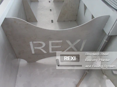 Stainless Steel Balcony Planter And Railing System